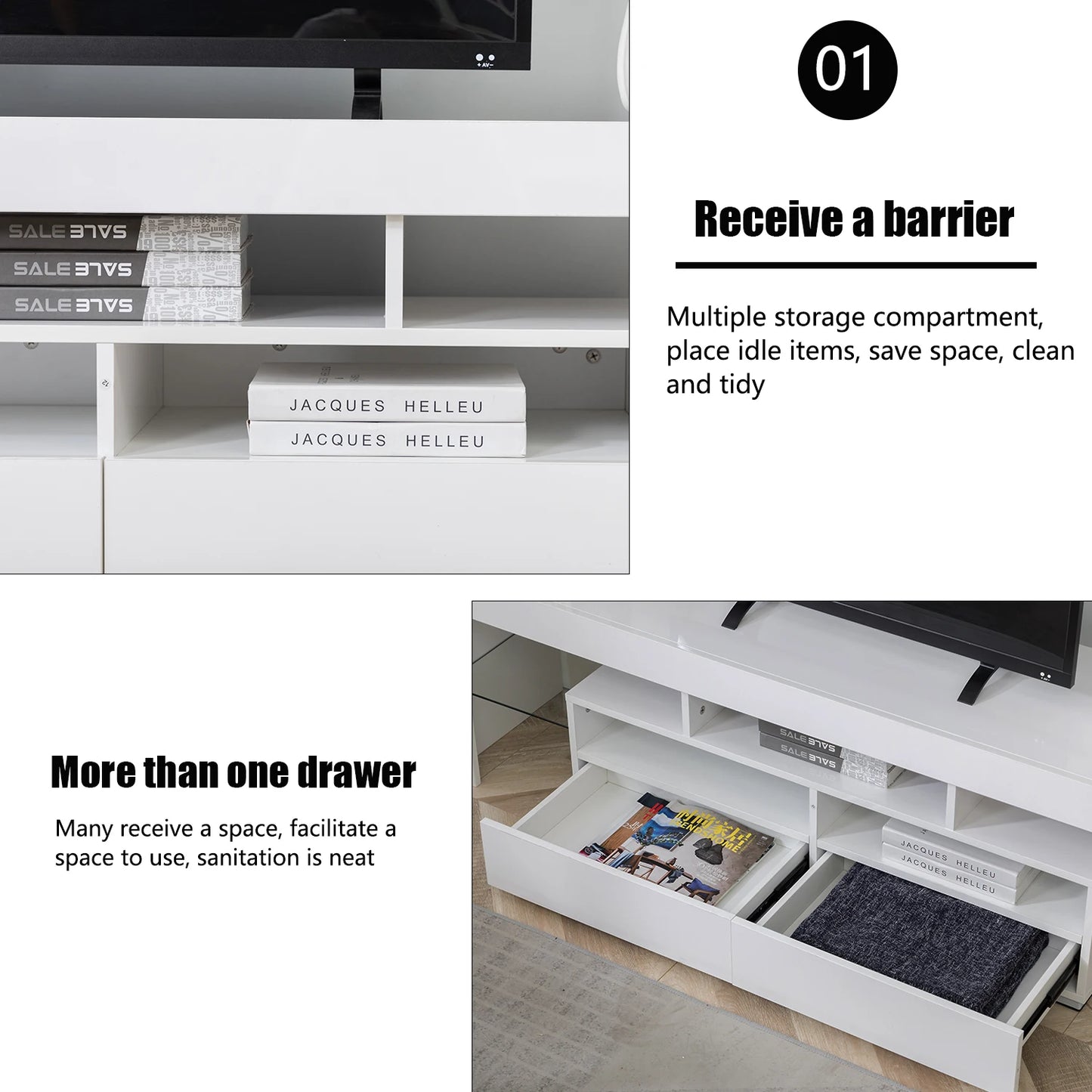 Media Storage Console TV Stand