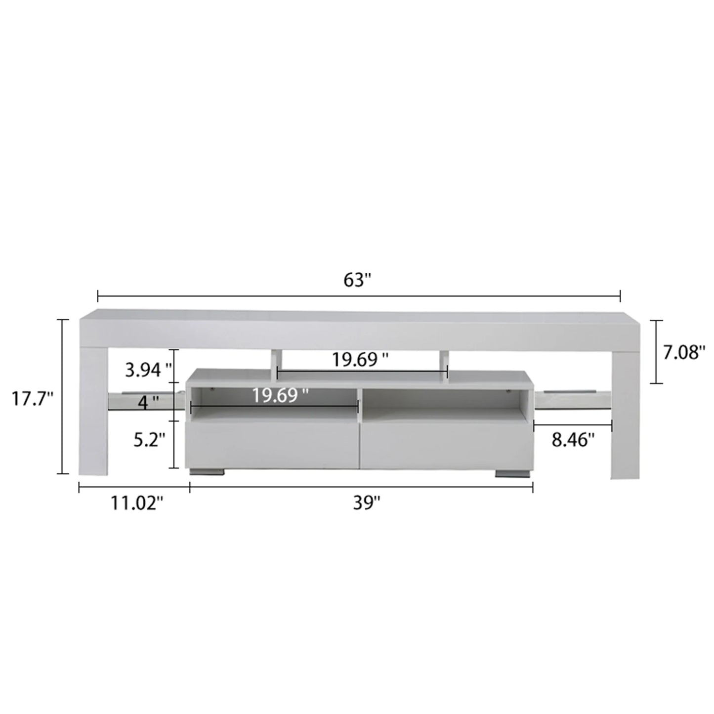 Media Storage Console TV Stand