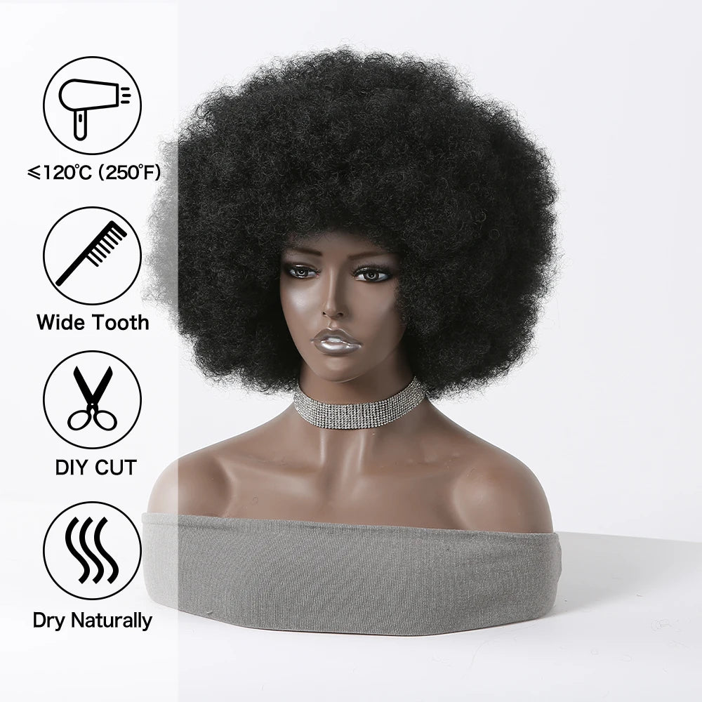 Afro Kinky Curly Bomb Synthetic Wig