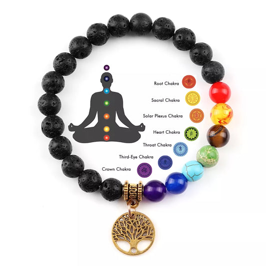 7 Chakra Life Tree Bracelet