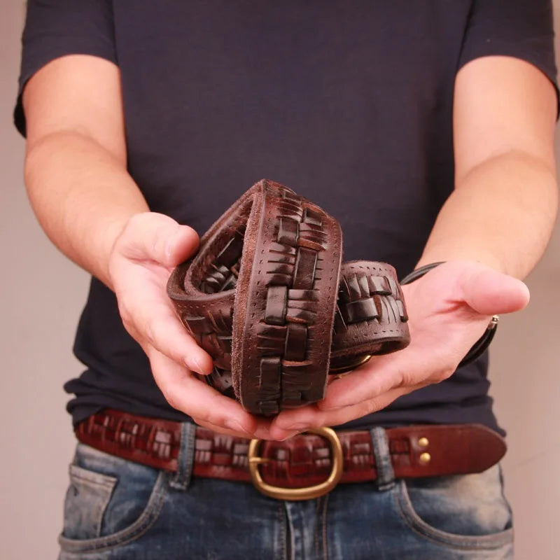 Vintage Leather Men's Belt