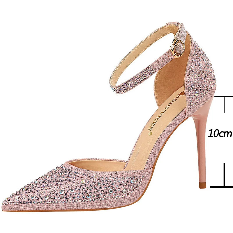 Women's Rhinestone High Heels