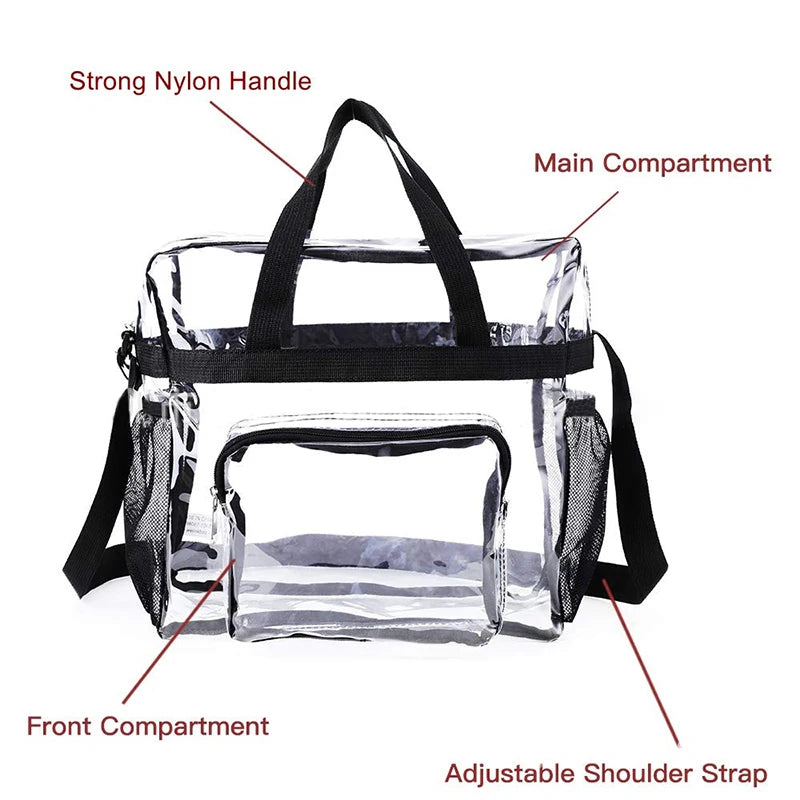 Transparent Shoulder Crossbody Tote