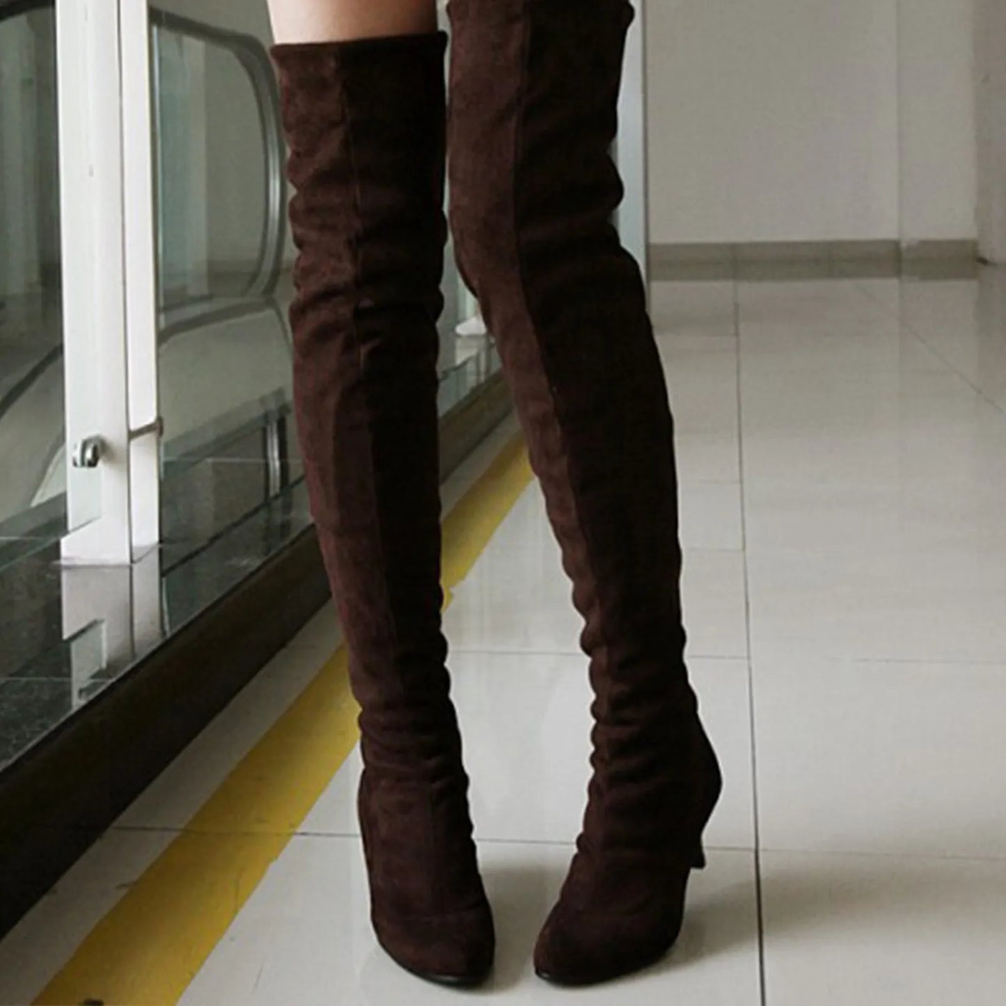 Women's Over the Knee High Pointed Toe Boots