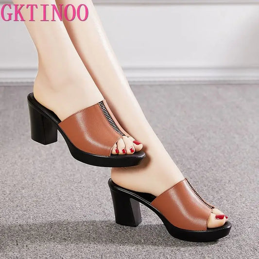 Women Backless Heels