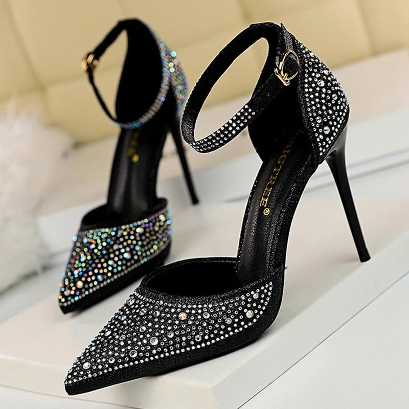 Women's Rhinestone High Heels