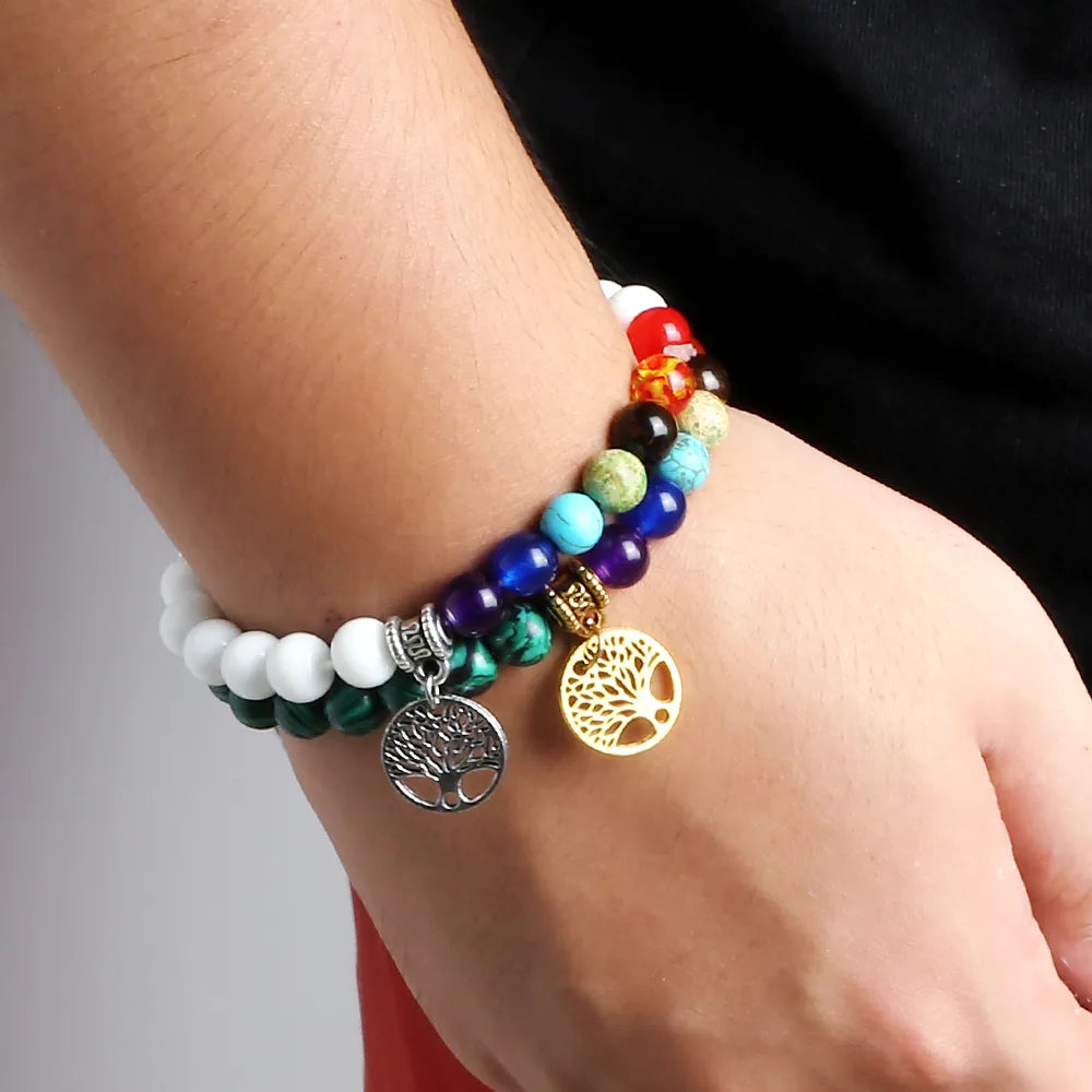 7 Chakra Life Tree Bracelet