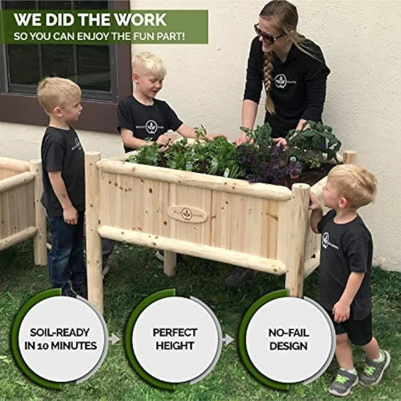 Wooden Raised Planter Box