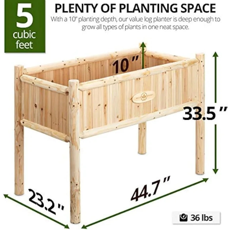 Wooden Raised Planter Box