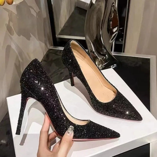 Women High Heels Sequins