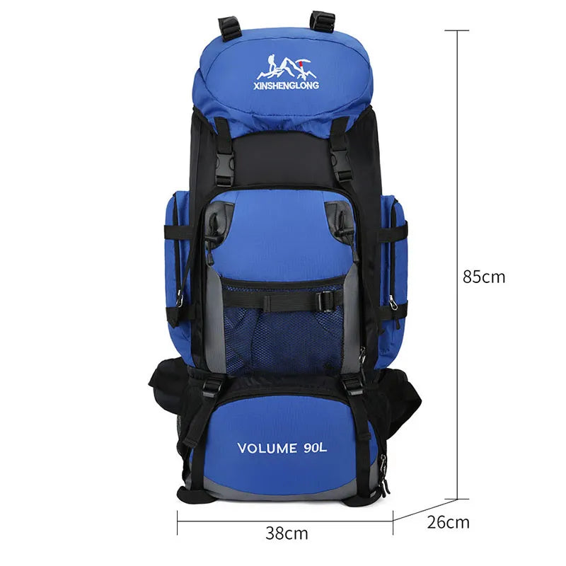 90 Liter Waterproof Large Capacity Backpack