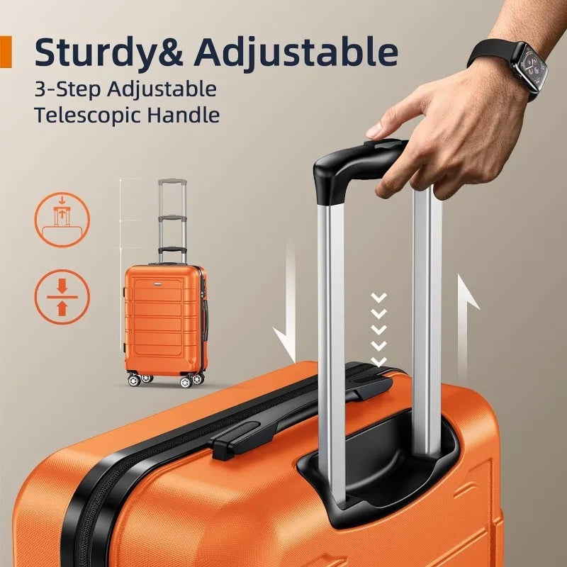 Expandable 4 Piece Luggage Sets