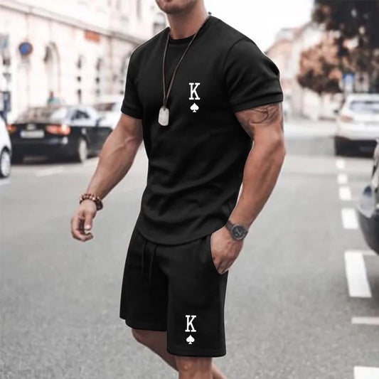 Men's Casual Two Piece Short Set