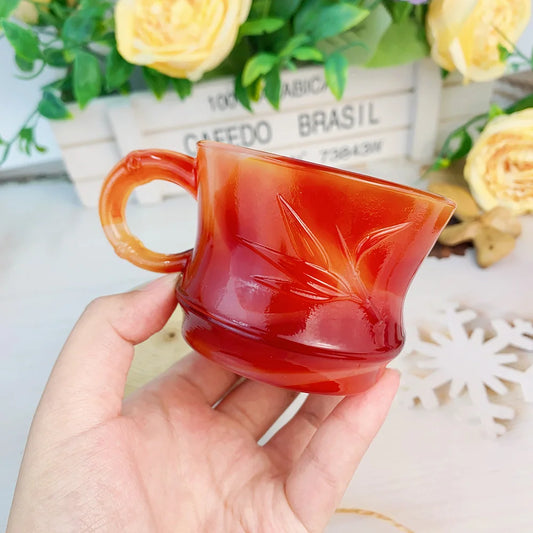 Red Agate Tea Cup