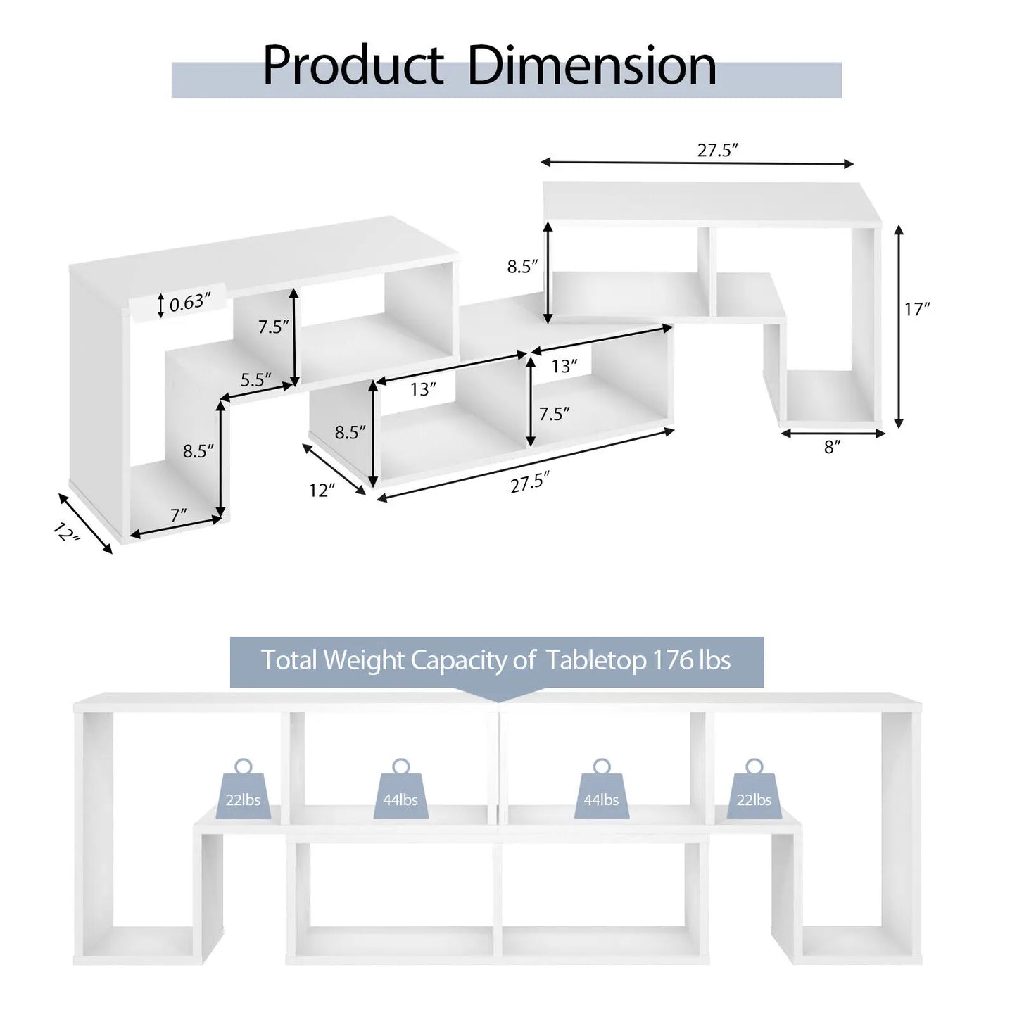 3 Pcs TV Stand for