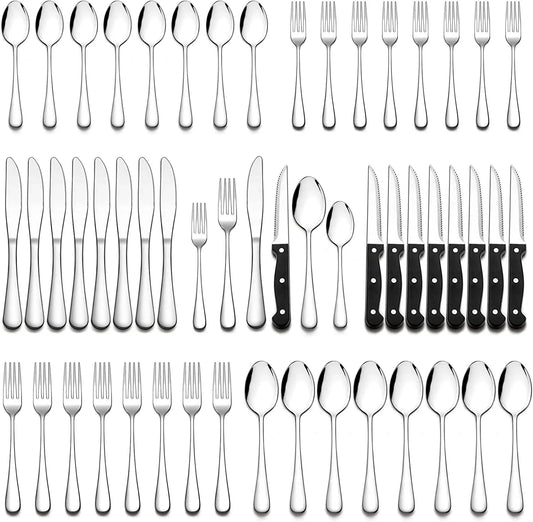 Flatware Set with Steak Knives