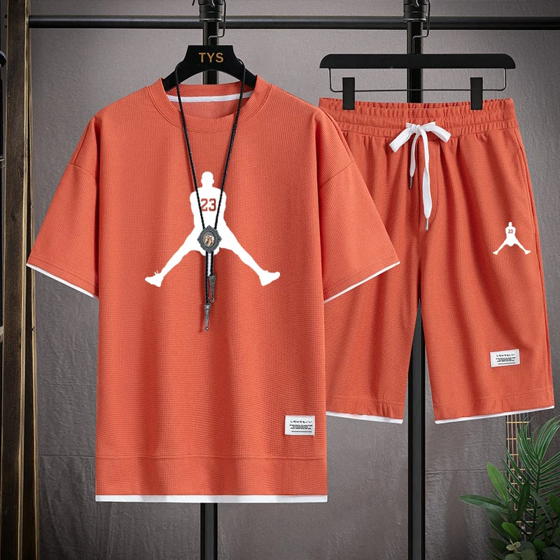 Men's Casual Basketball Short Set