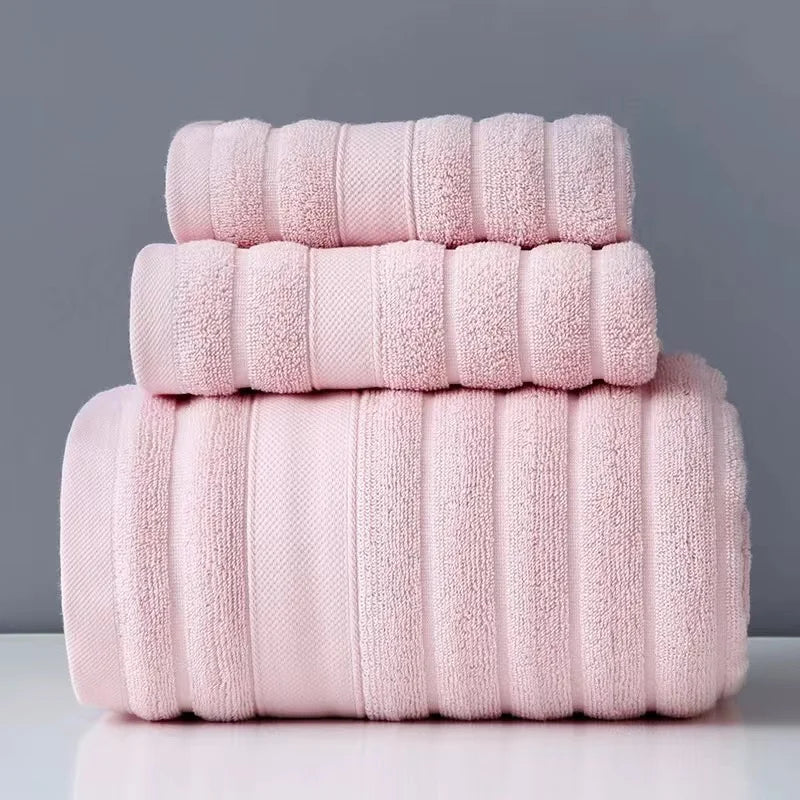 Pure Cotton Terry Towel Set