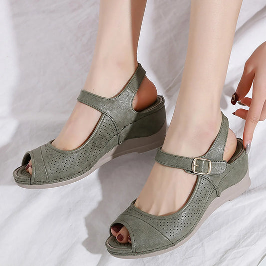 Open Toe Wedge Shoes for Women