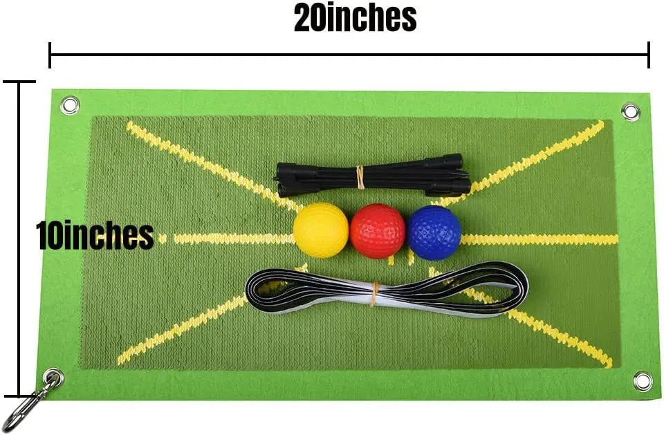 Golf Training Mat with Golf Swing Direction