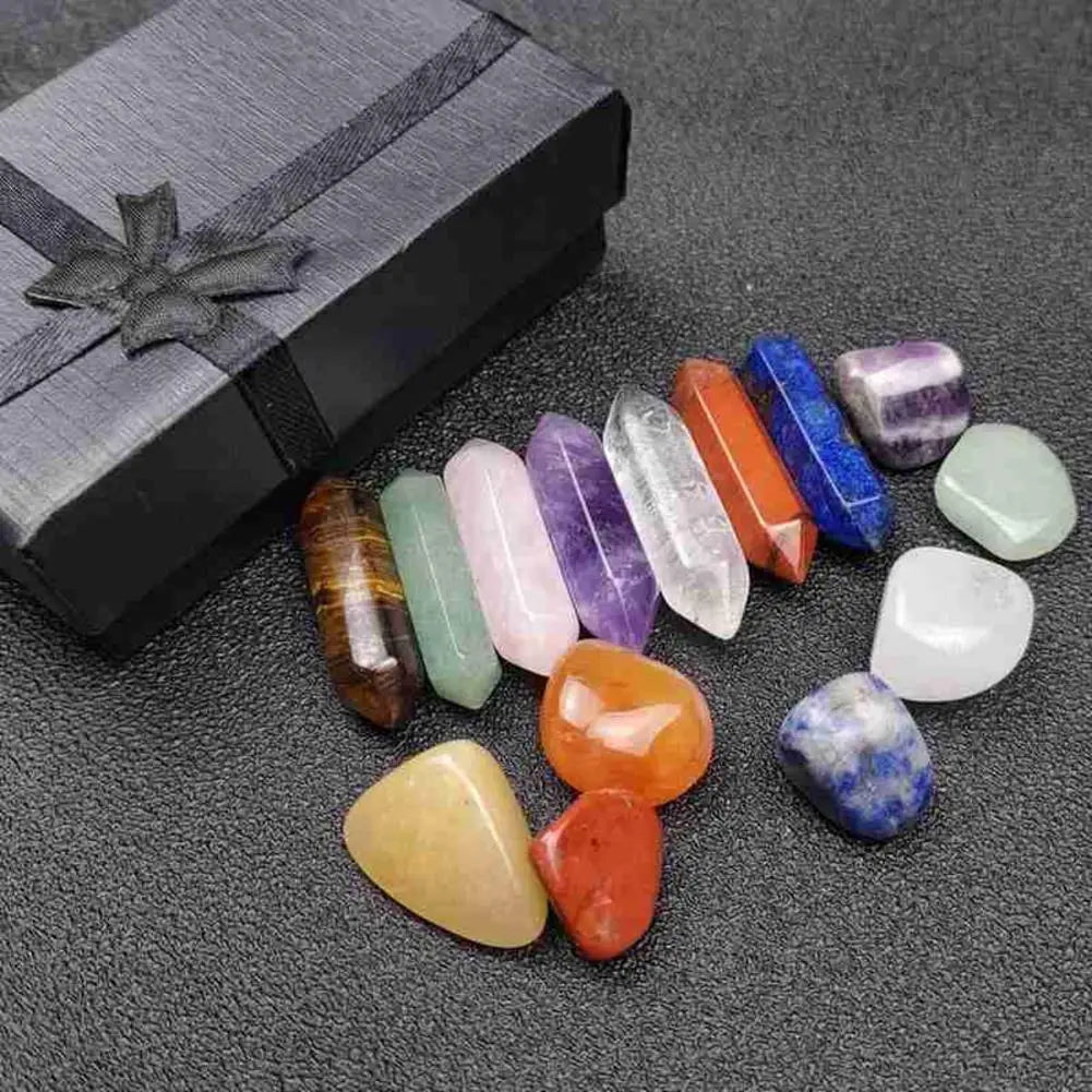 14 pcs Crystal Chakra Healing Stones