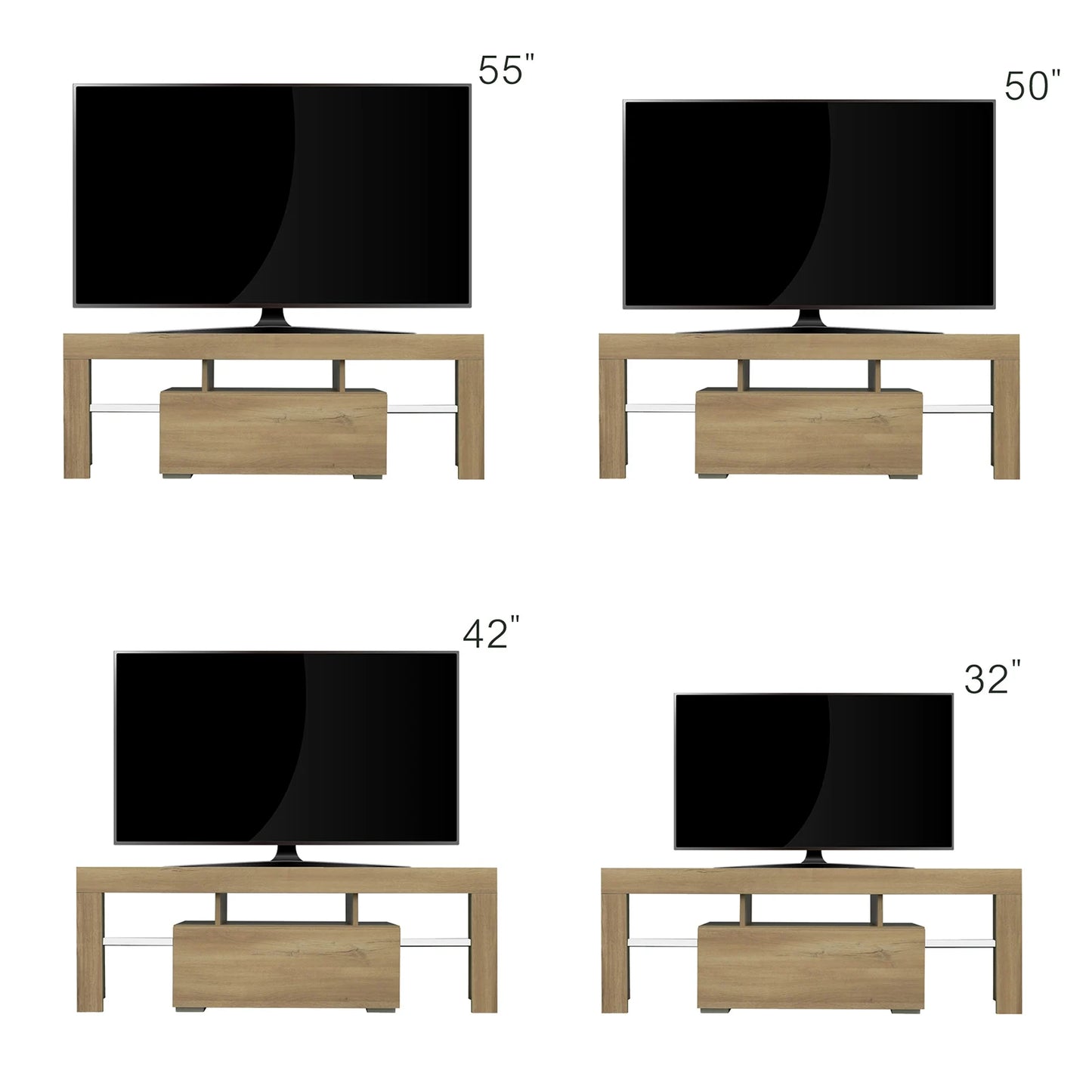 TV Stand with LED Lights