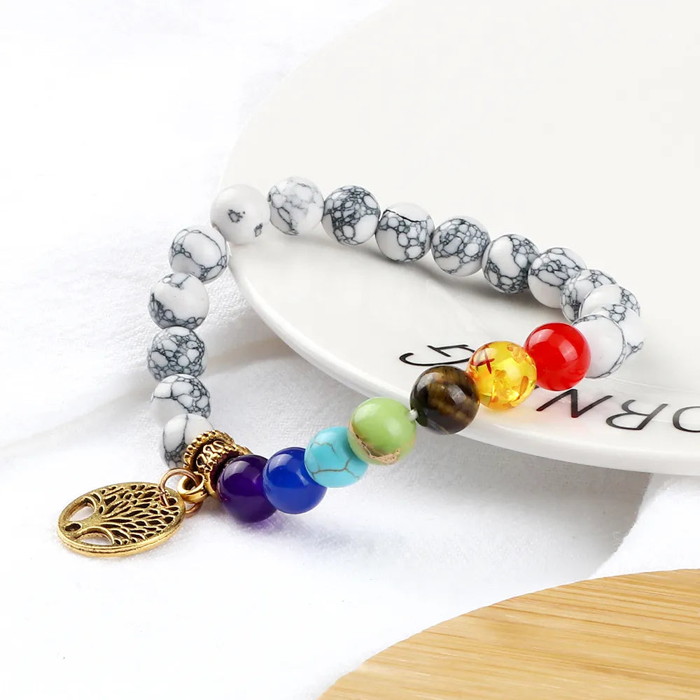 7 Chakra Life Tree Bracelet