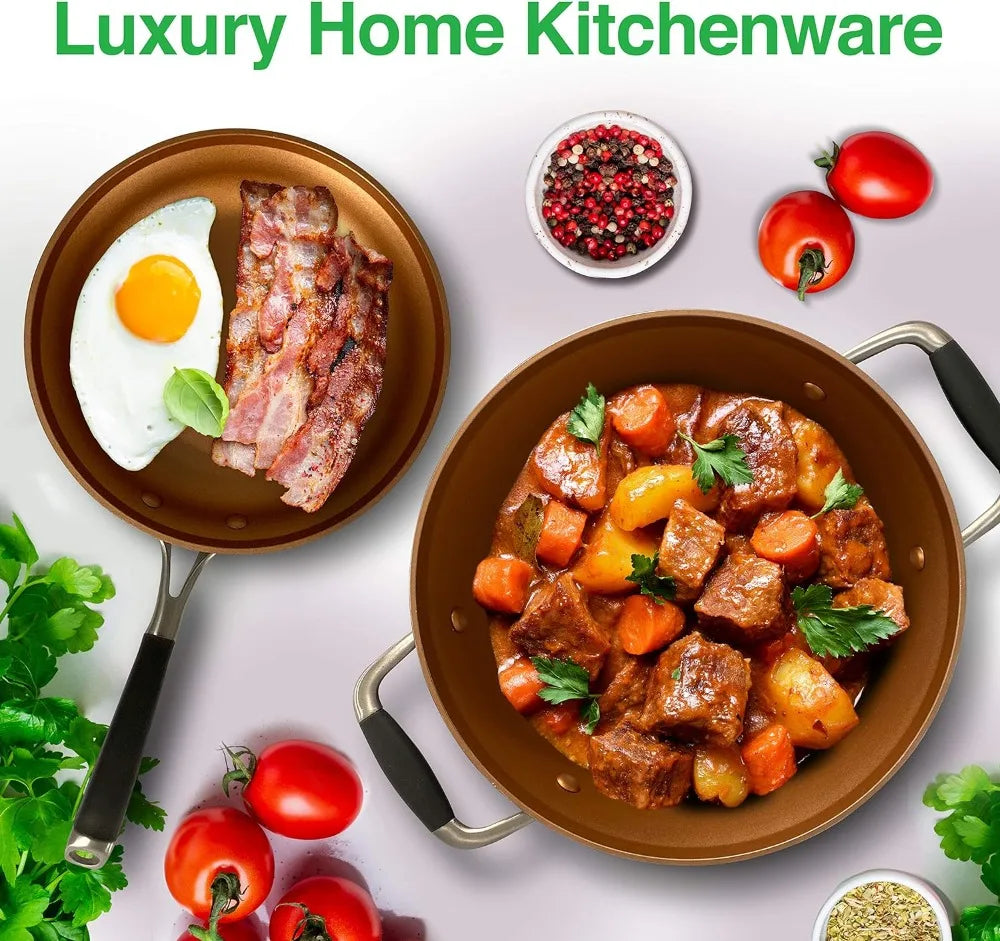 14-pcs Luxurious Cookware Set