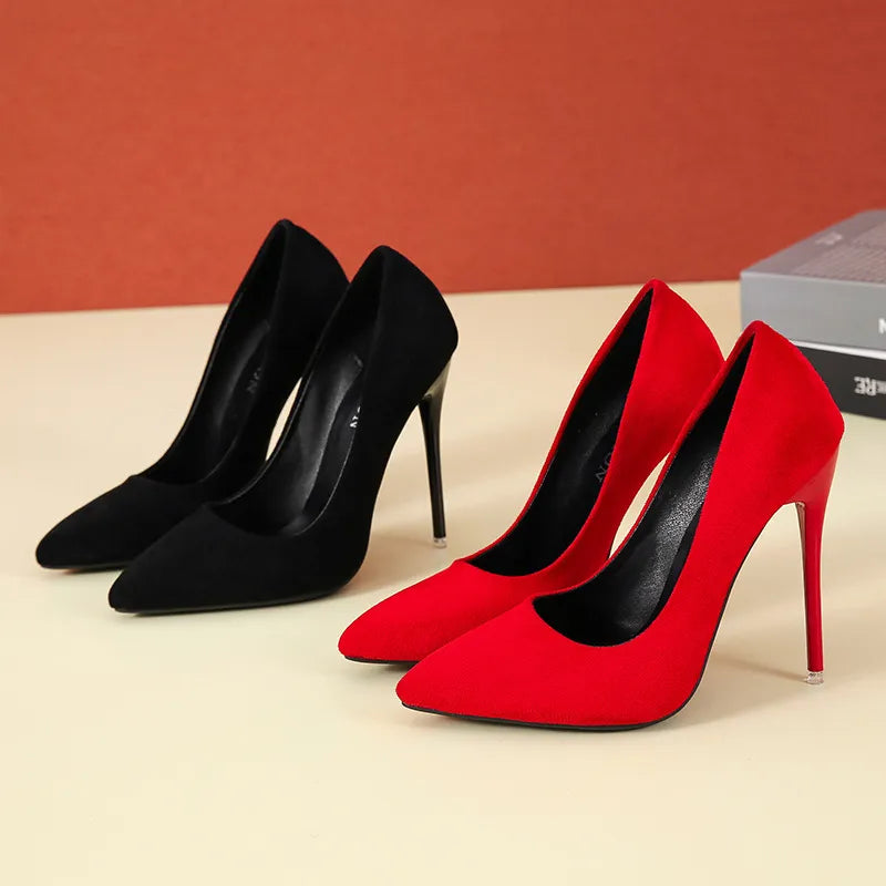 Women's FLock High Heels