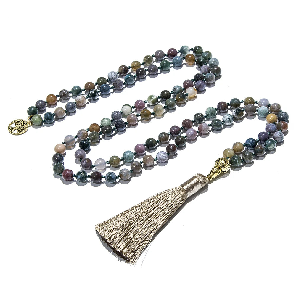 Indian Agate Knotted Meditation Prayer