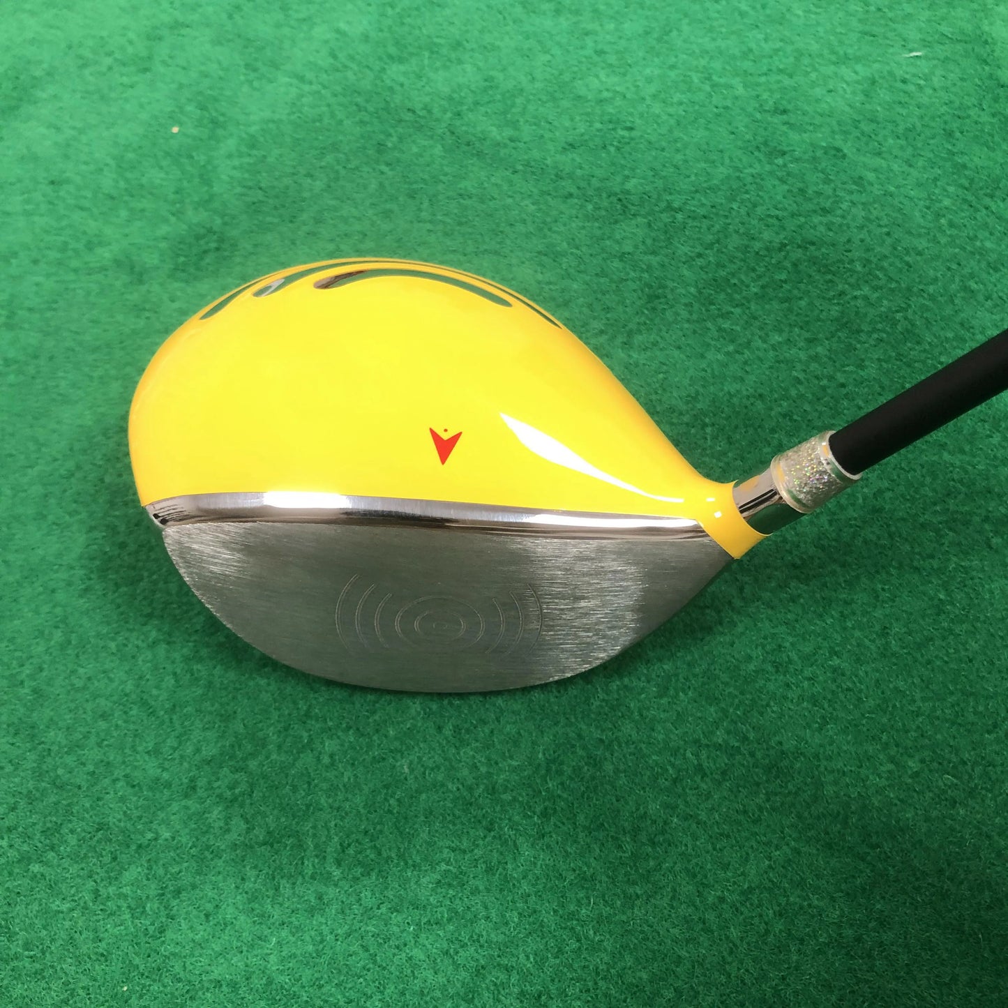 Yellow Titanium Golf Driver