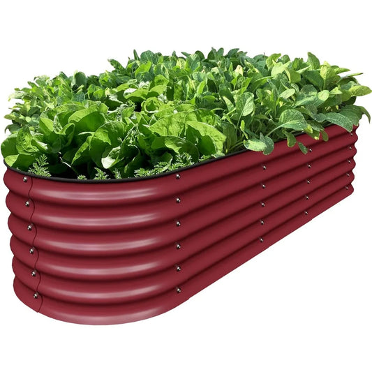 Outdoor Galvanized Raised Garden Planters