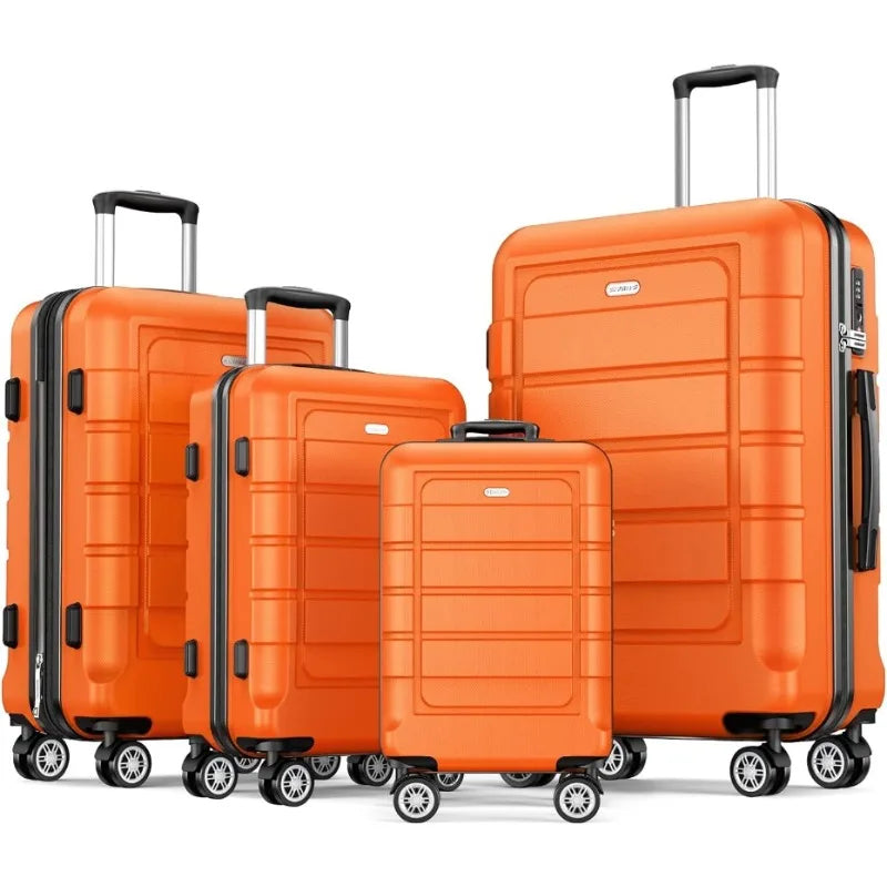 Expandable 4 Piece Luggage Sets