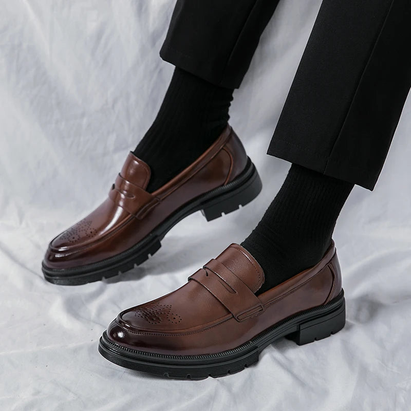 Men's Leather Slip-on Loafers