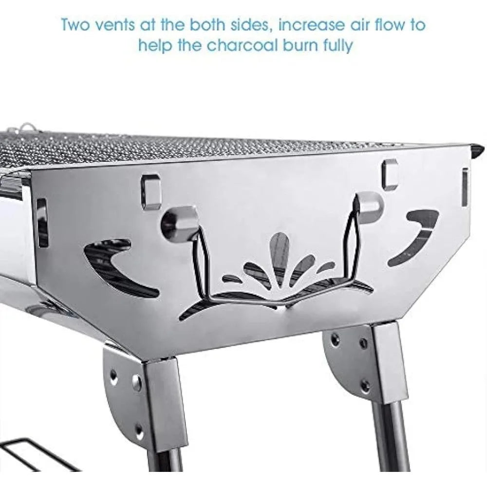 Stainless Steel Folding Portable BBQ