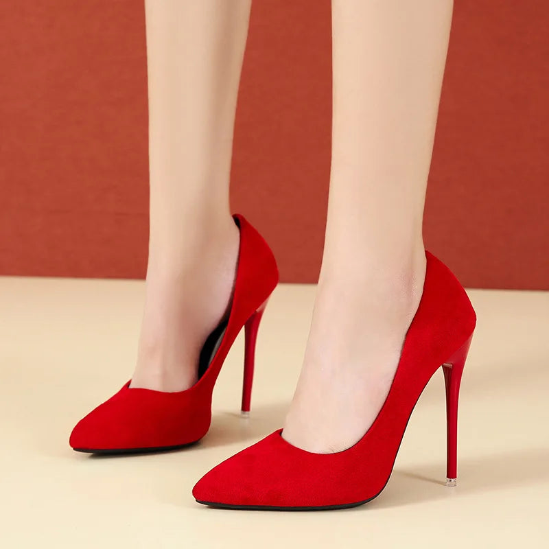 Women's FLock High Heels