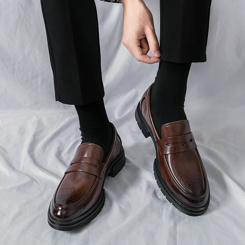 Men's Leather Slip-on Loafers