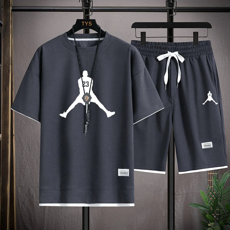 Men's Casual Basketball Short Set