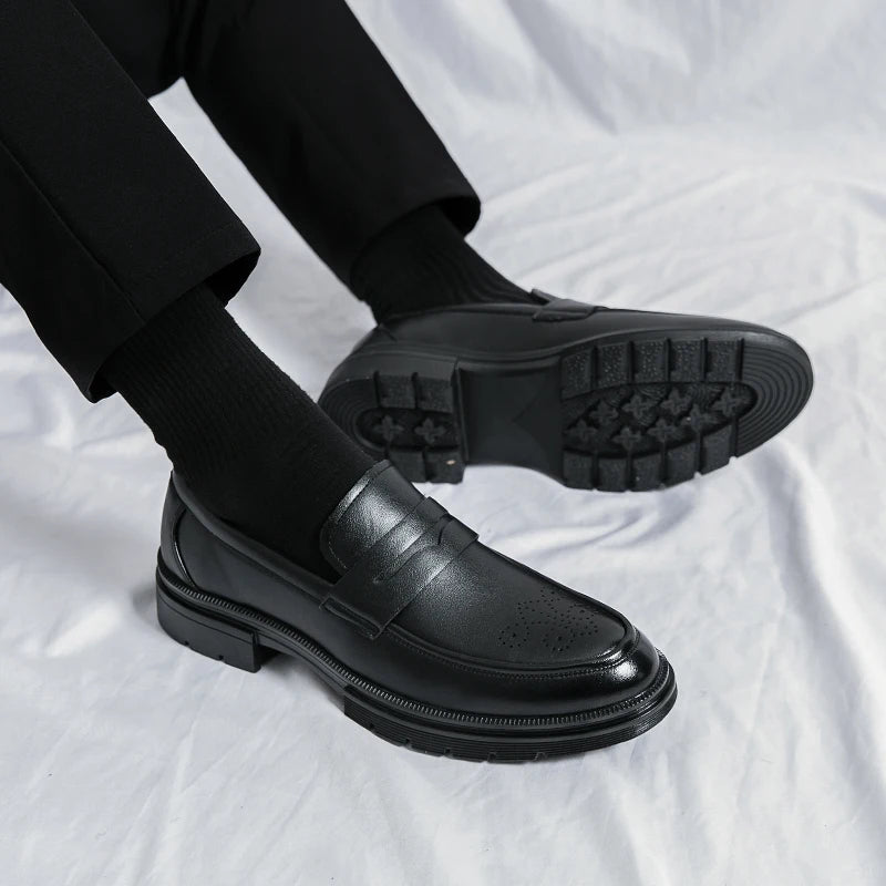 Men's Leather Slip-on Loafers