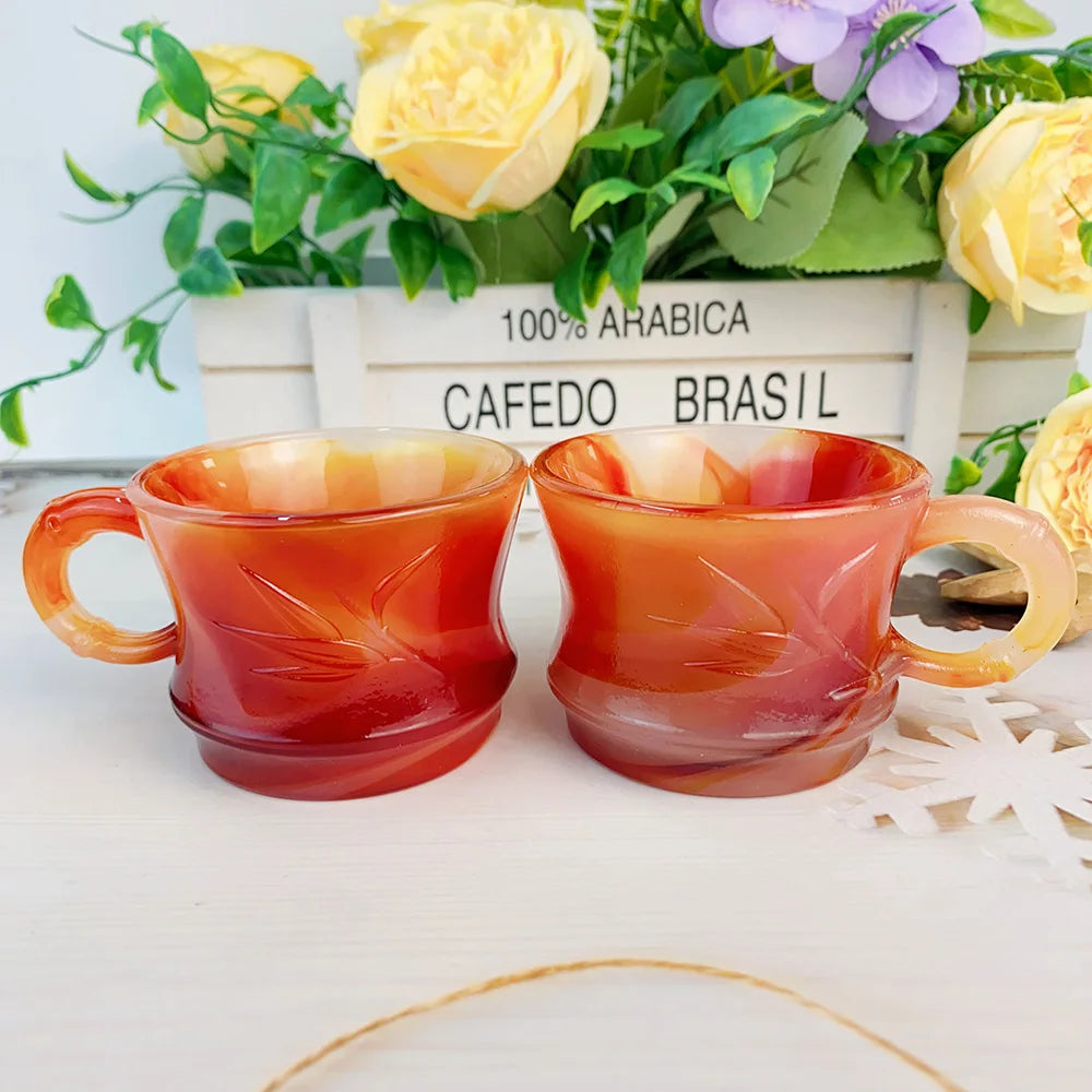 Red Agate Tea Cup