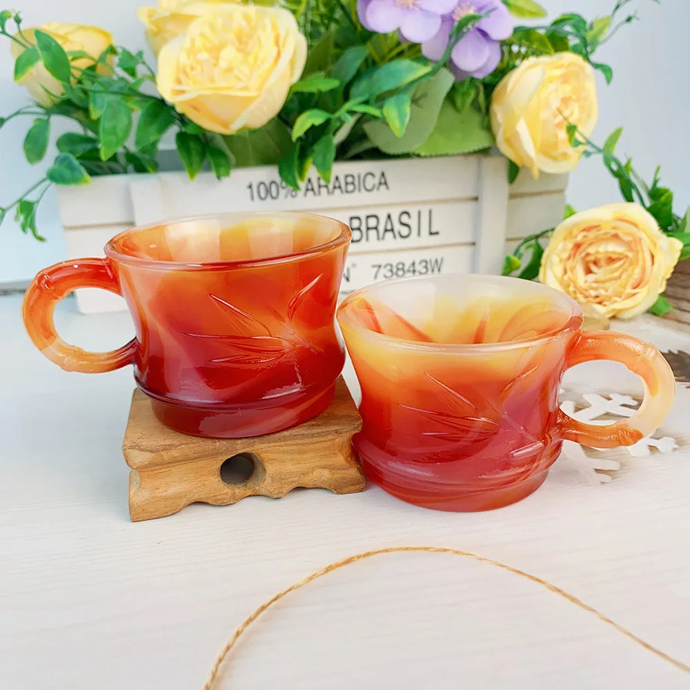 Red Agate Tea Cup