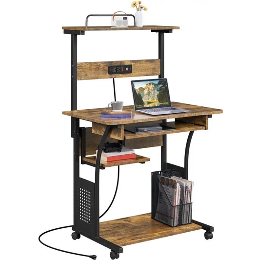 Computer Desk with Charging Station