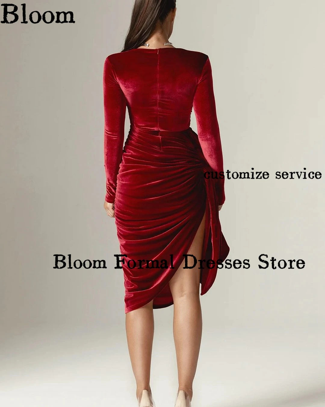 Women's Velour Evening Dresses