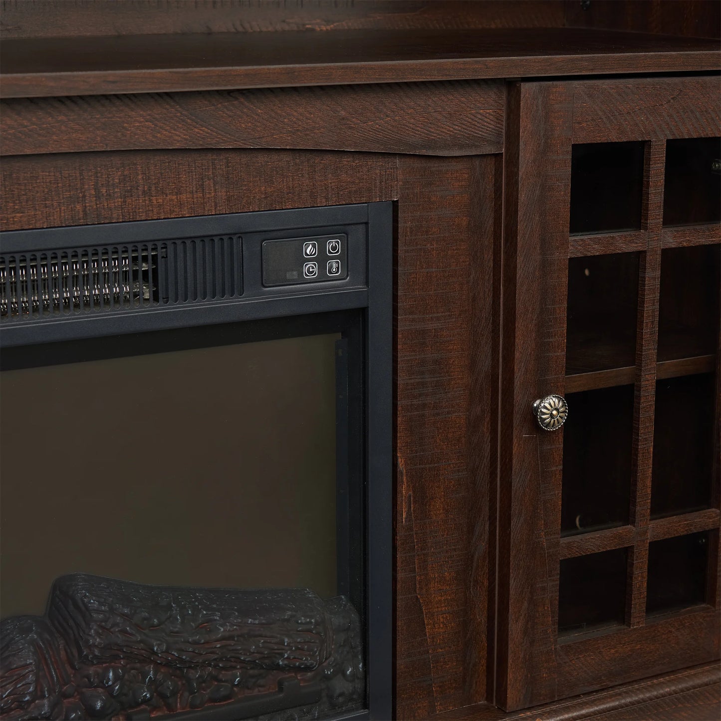 Media TV Stand with 23" Fireplace