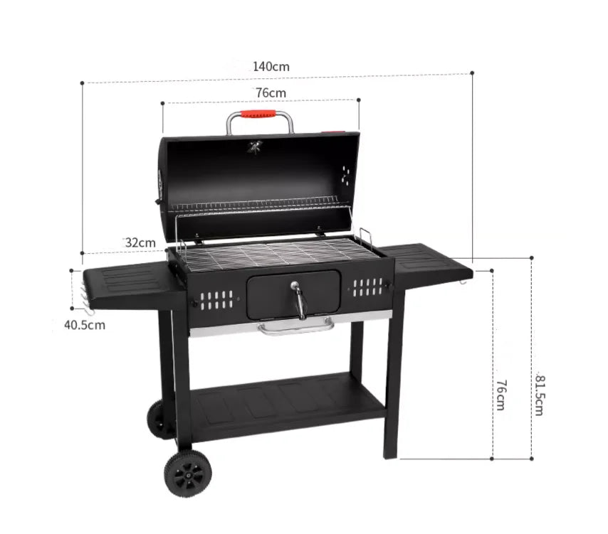 55 Inch Charcoal Grill