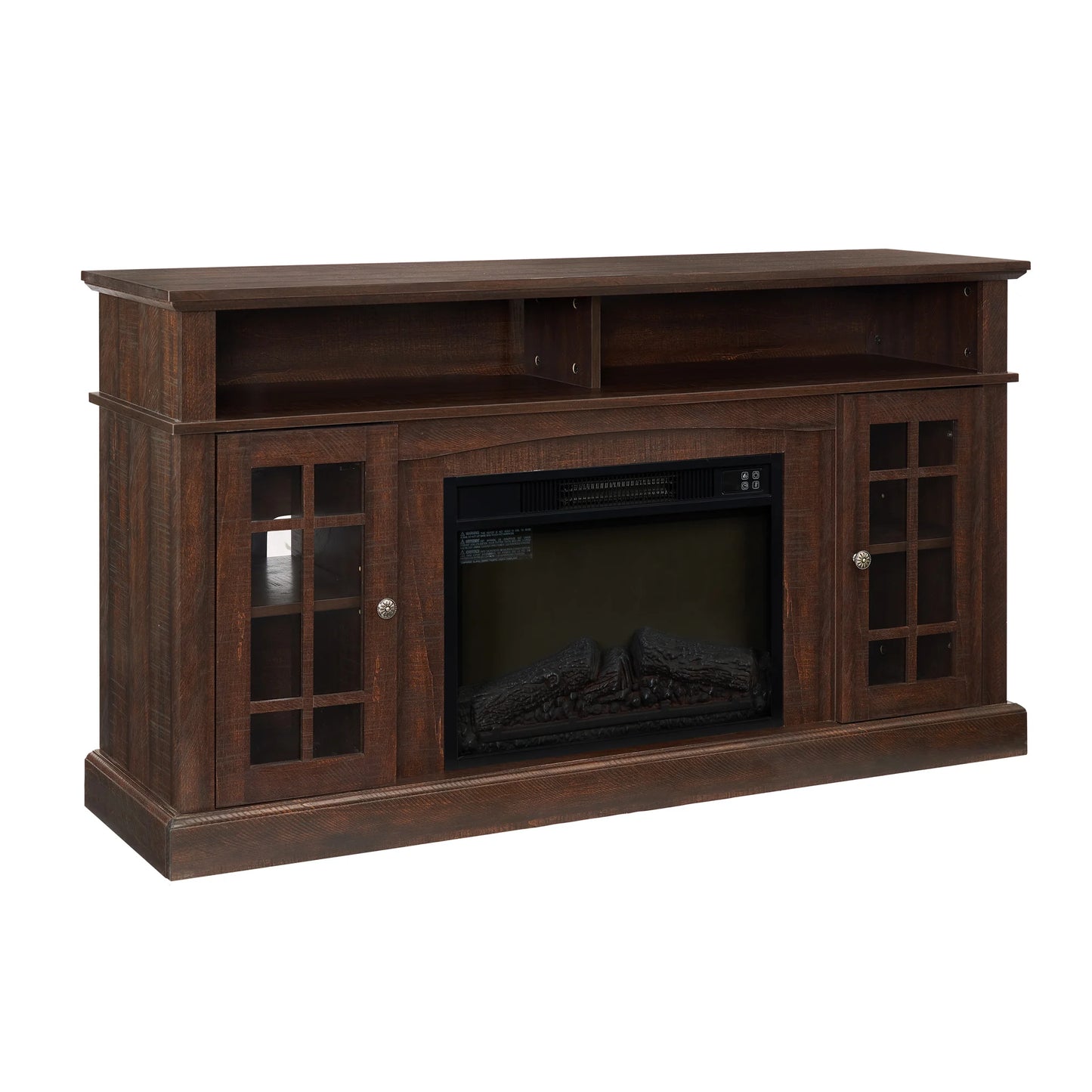 Media TV Stand with 23" Fireplace