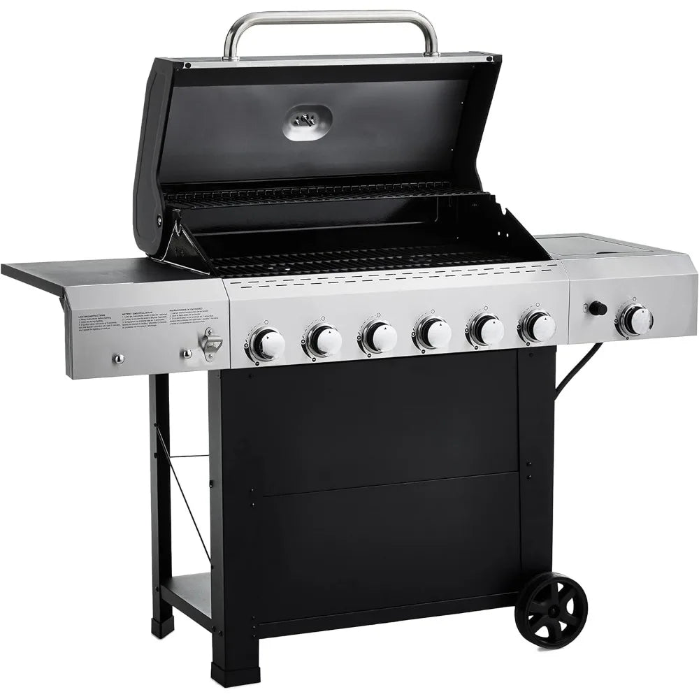 Freestanding Gas Grill with Side Burner