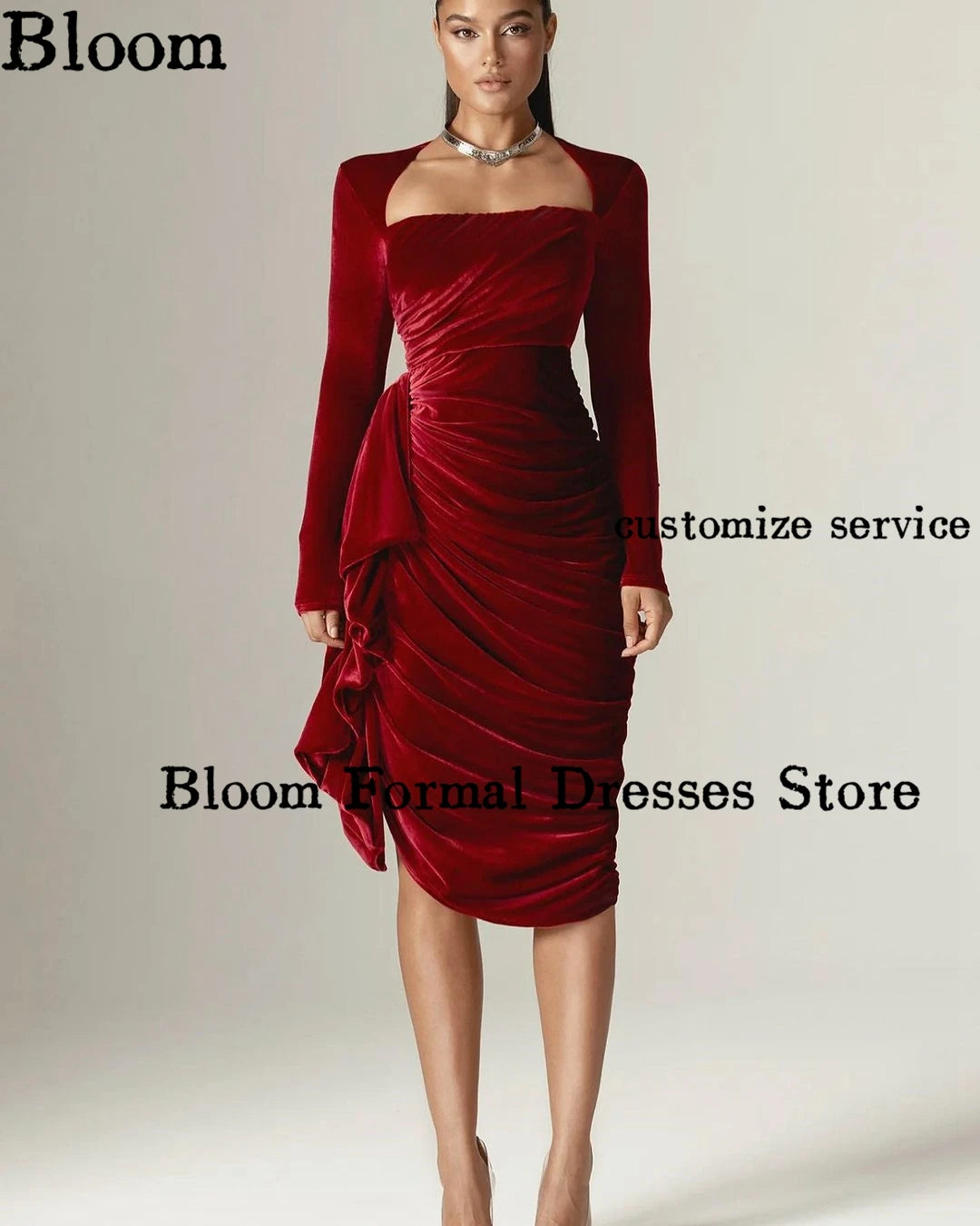 Women's Velour Evening Dresses