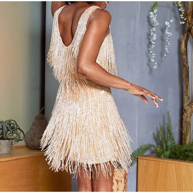 Women's Feather Mini Dress