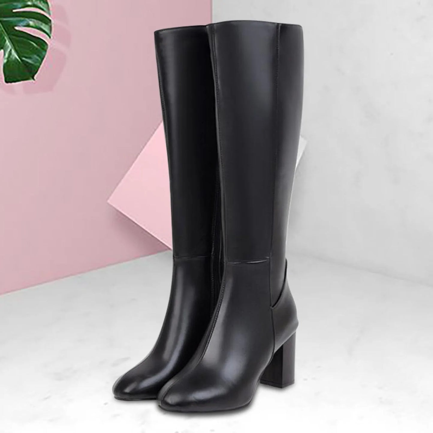 ladies Leather knee length Boots